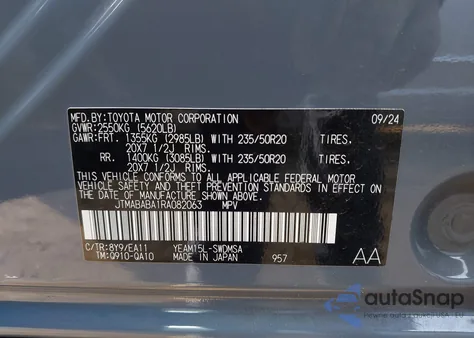 2024 Subaru Solterra Limited from USA, damaged, VIN JTMABABA1RA082063